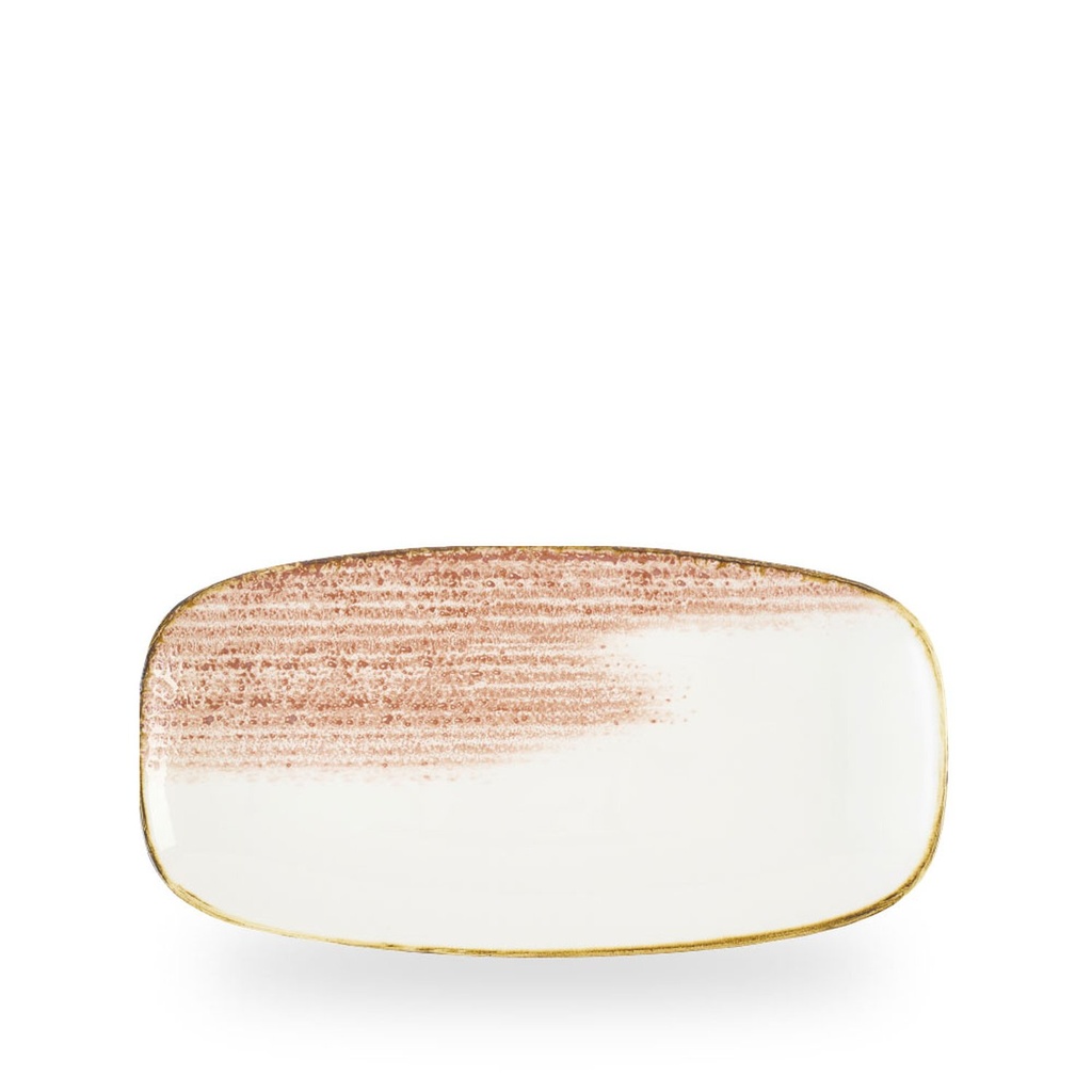 Schaal rechthoek 29.8cm x 15.3cm Studio prints Homespun Accents coral Churchill