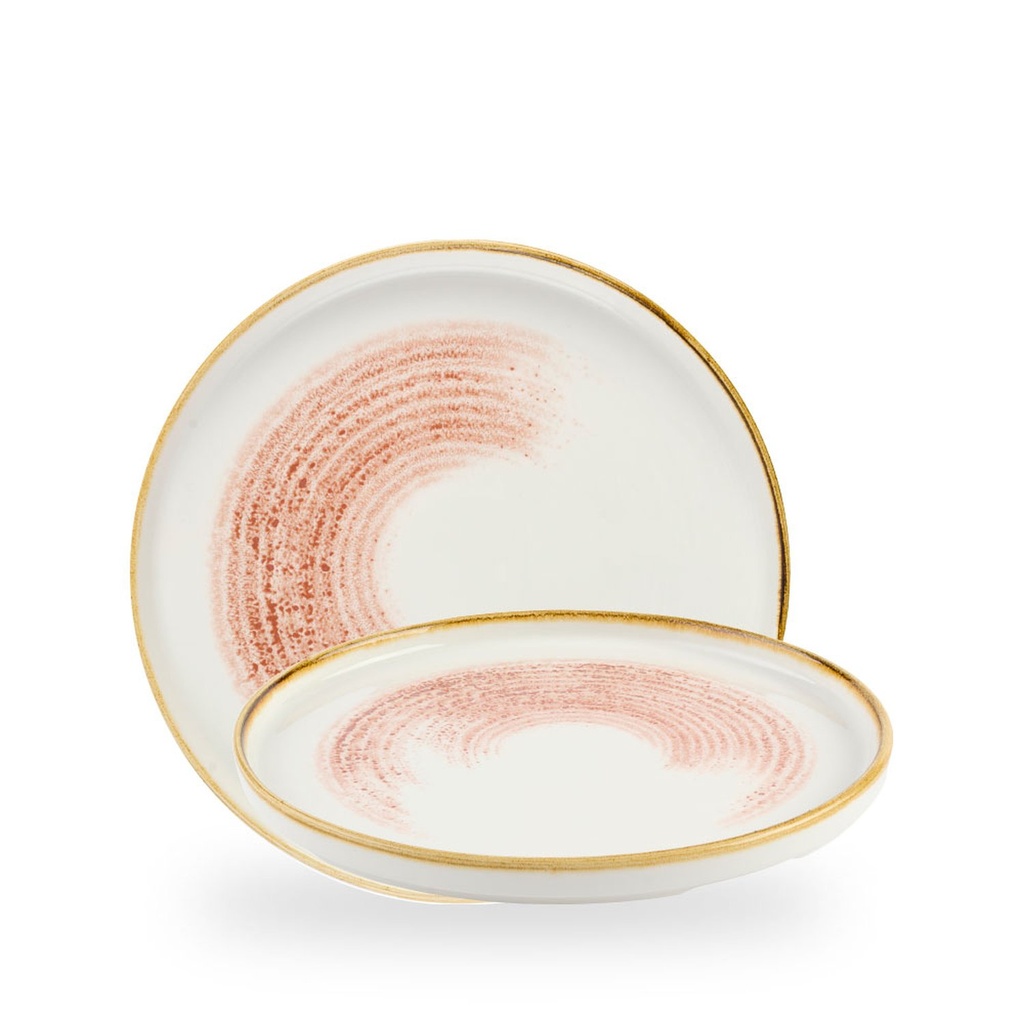 Bord plat 26.0cm Homespun accents coral Churchill