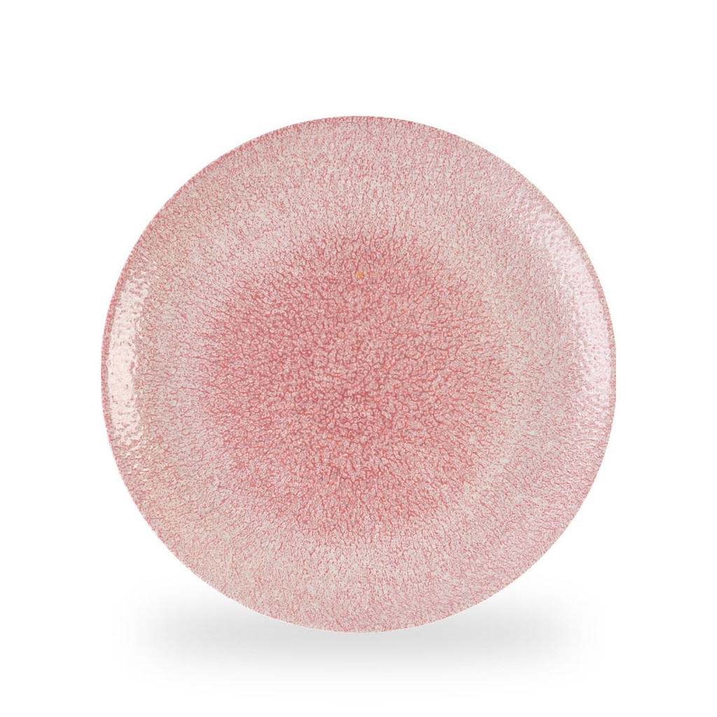 Bord coupe 28.8cm Raku pink quartz Churchill