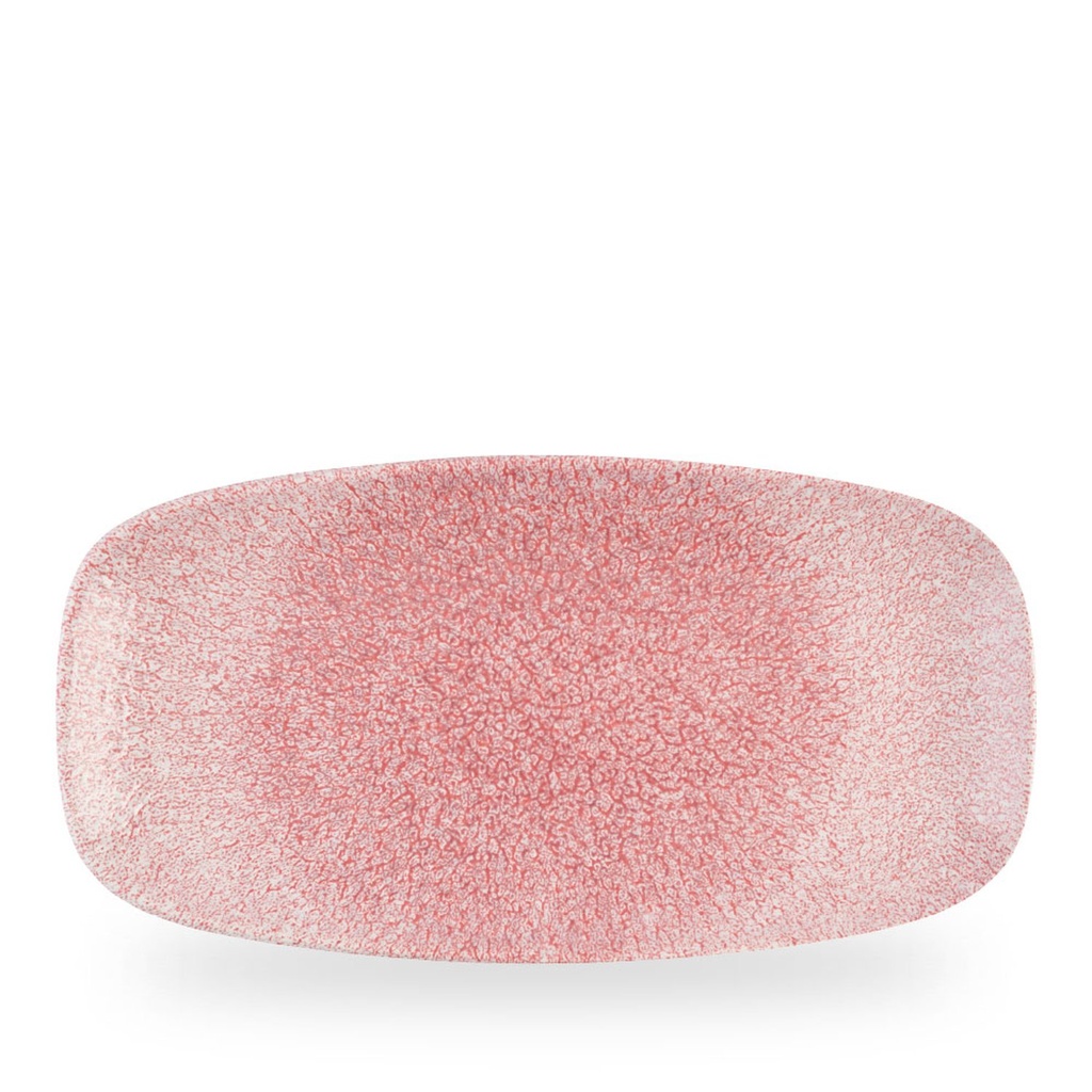Schaal rechthoek 35.5cm x 18.9cm Raku Pink Quartz Churchill