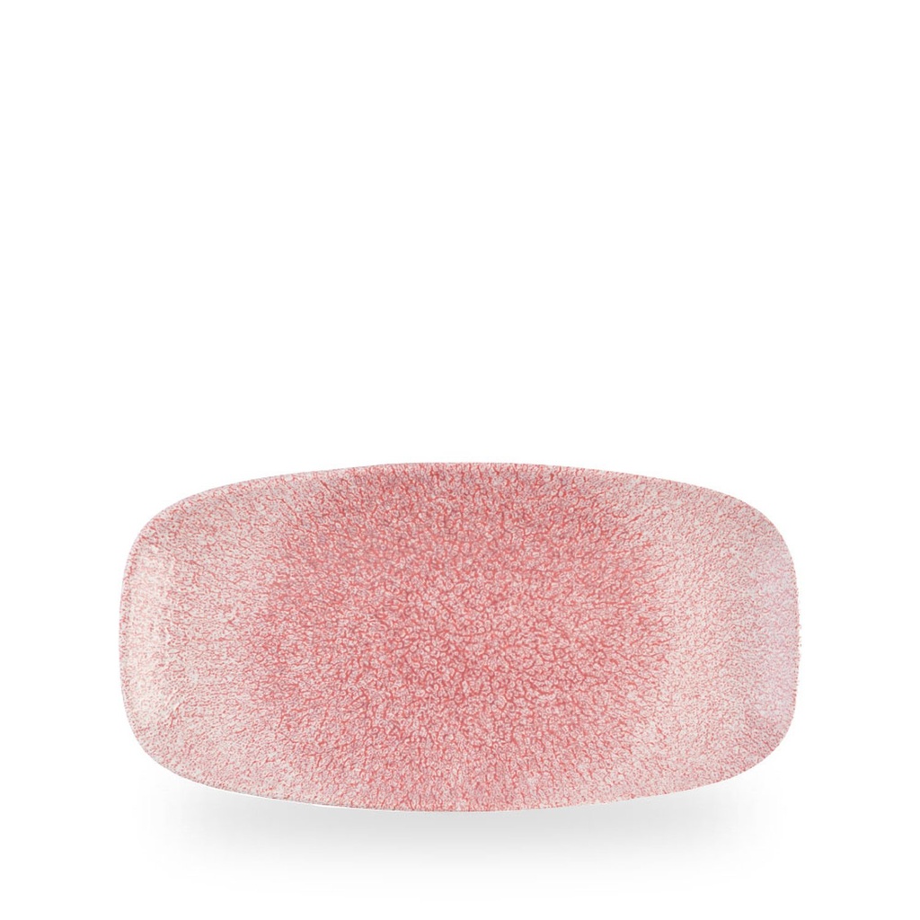 Bord plat 29.8cm x 15.3cm Studio Prints Raku Pink Quartz Churchill