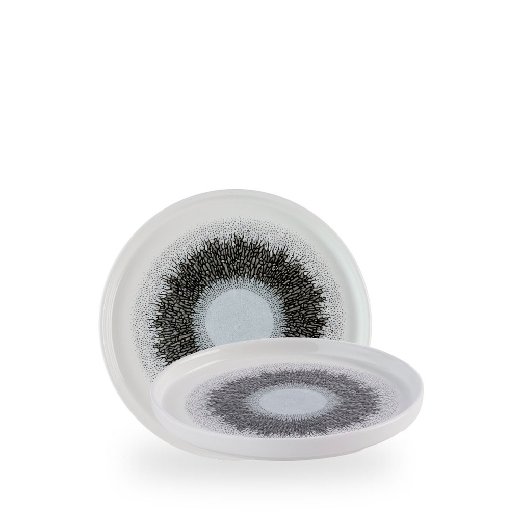 Bord plat 21.0cm h 2.0cm Studio Prints Fusion Black Churchill