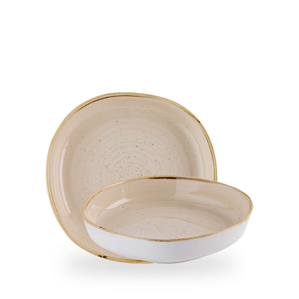 Kom 23.0cm h 4.5cm Stonecast Nutmeg Cream Churchill