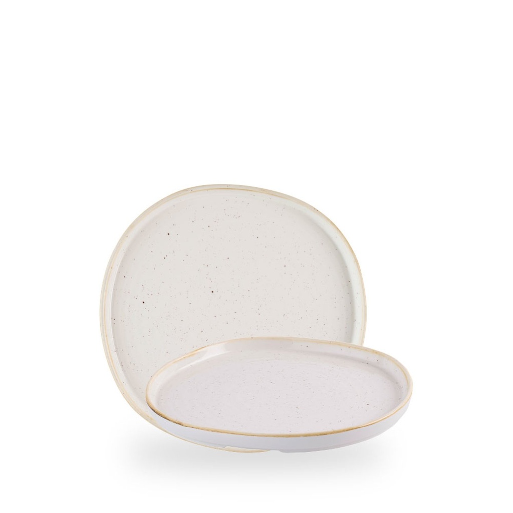 Bord plat 21.0cm h 2.0cm Stonecast barley white Churchill