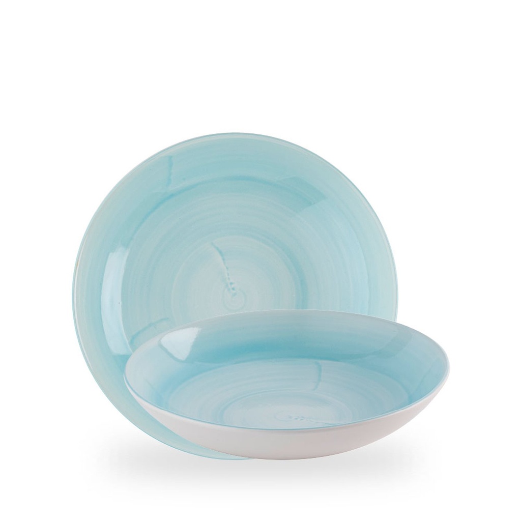 Bord coupe diep 24.8cm Stonecast canvas breeze Churchill