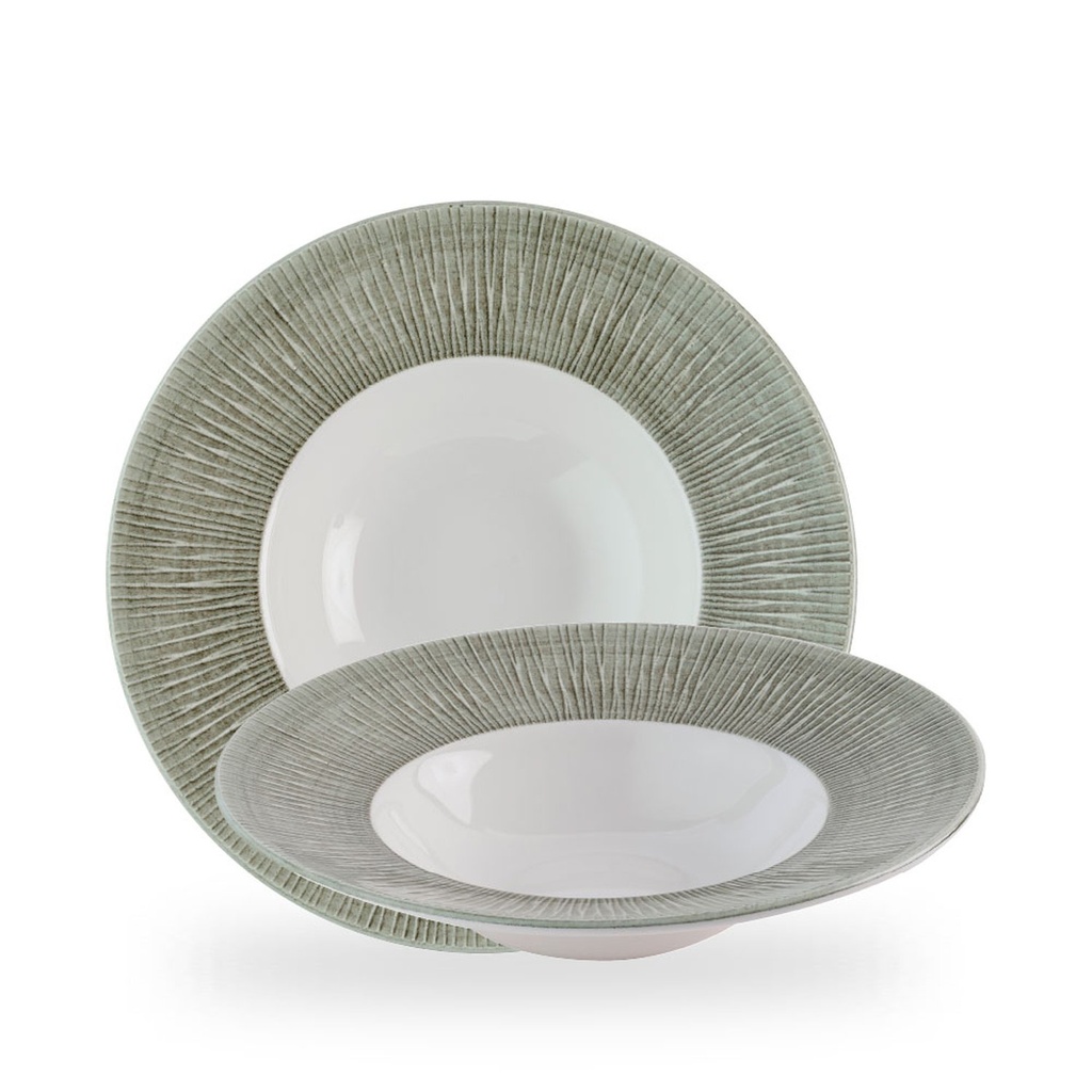 Bord diep 24.0cm Bamboo Ceramic Spinwash alpine Churchill