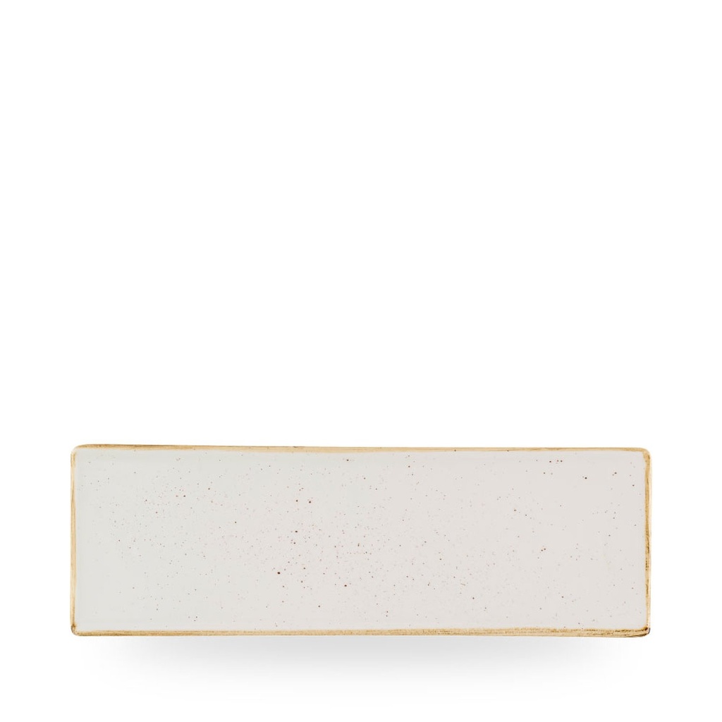 Schaal rechthoek 32.3cm x 10.5cm Stonecast Barley White Churchill