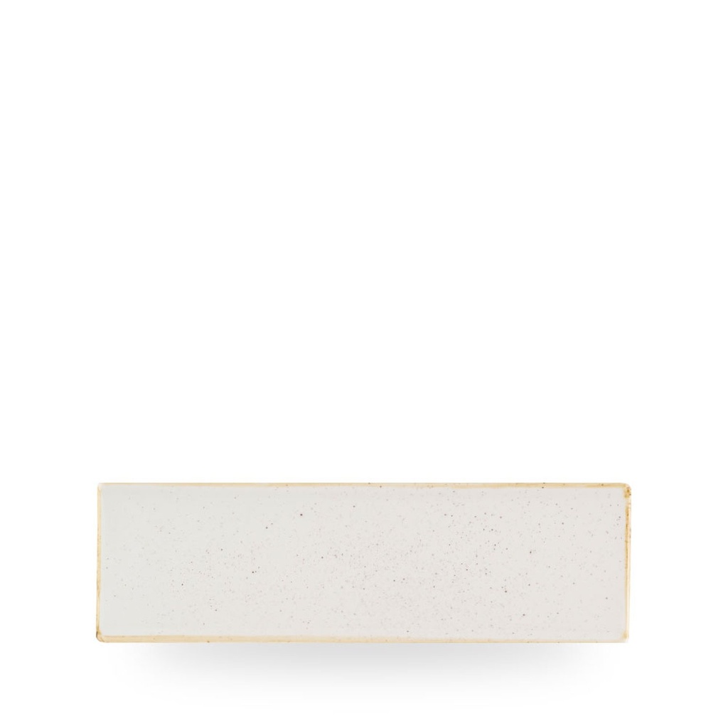 Schaal rechthoek 29.5cm x 8.8cm Stonecast Barley White Churchill