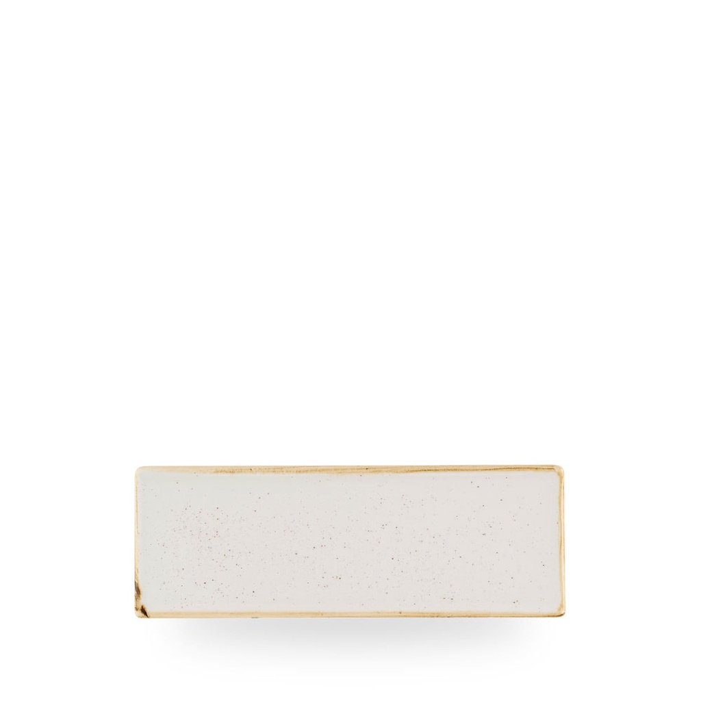Schaal rechthoek 24.7cm x 8.8cm Stonecast barley white Churchill