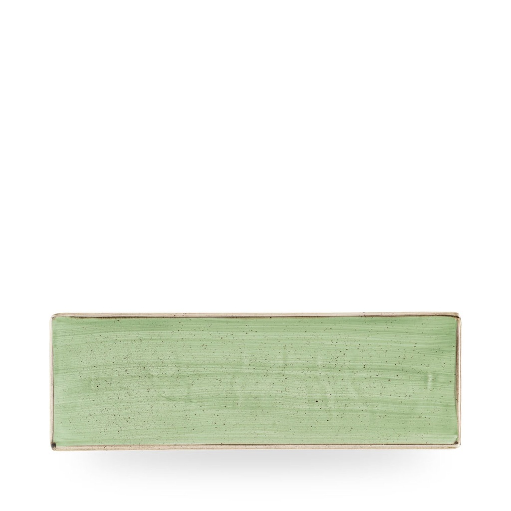 Schaal rechthoek 32.3cm x 10.5cm Stonecast Sage Green Churchill