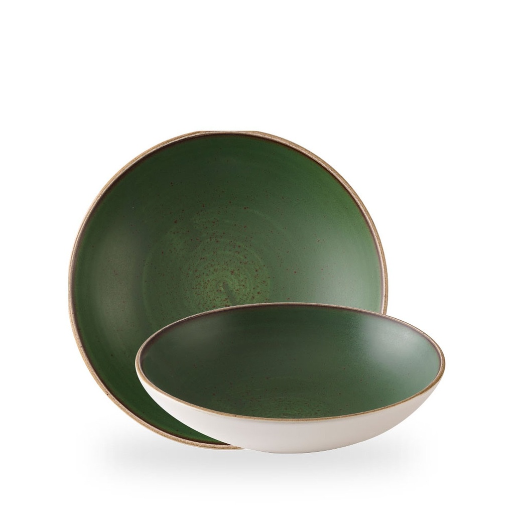 Kom 24.8cm 113.6cl Stonecast sorrel green Churchill