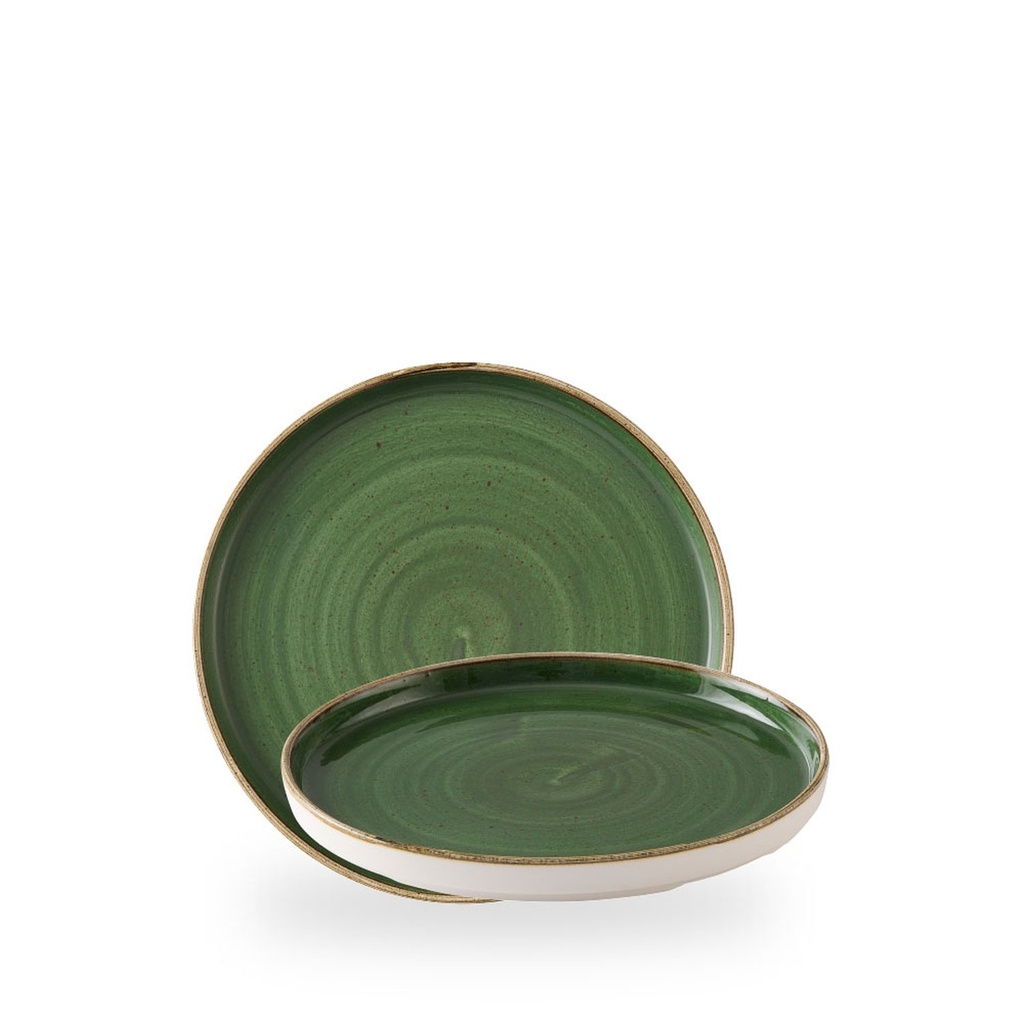 Bord plat 21.0cm h 2.0cm Stonecast sorrel green Churchill