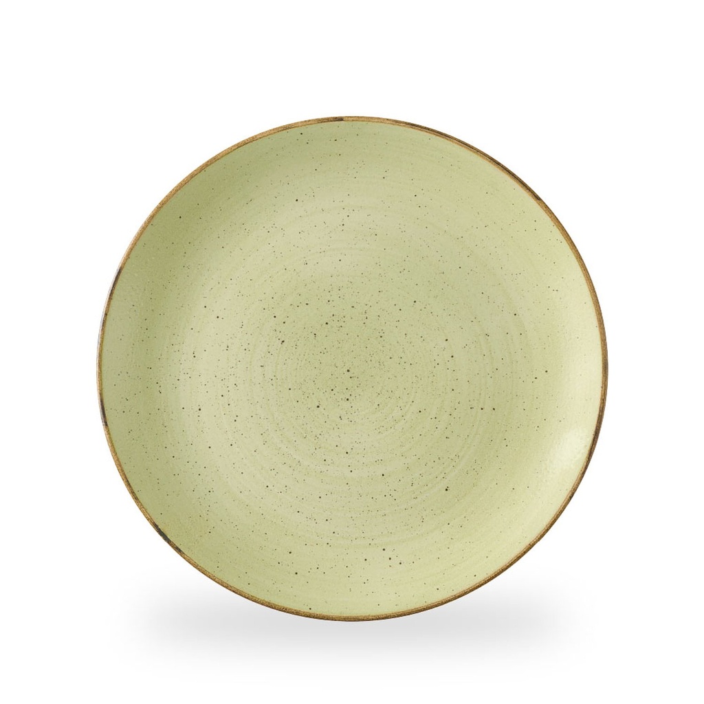 Bord coupe 28.8cm Stonecast Raw Green Churchill
