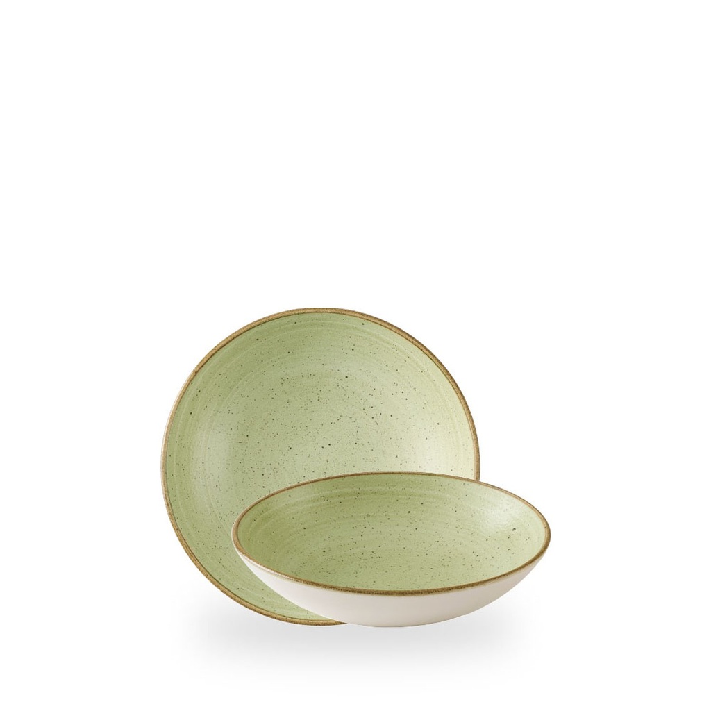 Bord coupe diep 18.2cm 42.6cl Stonecast raw green Churchill