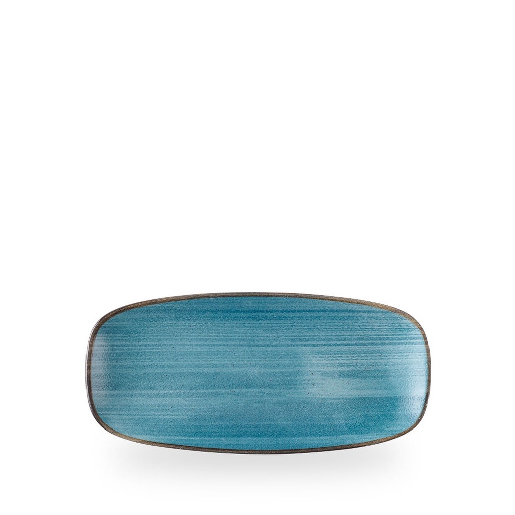 Schaal rechthoek 26.9cm x 12.7cm Stonecast raw teal Churchill
