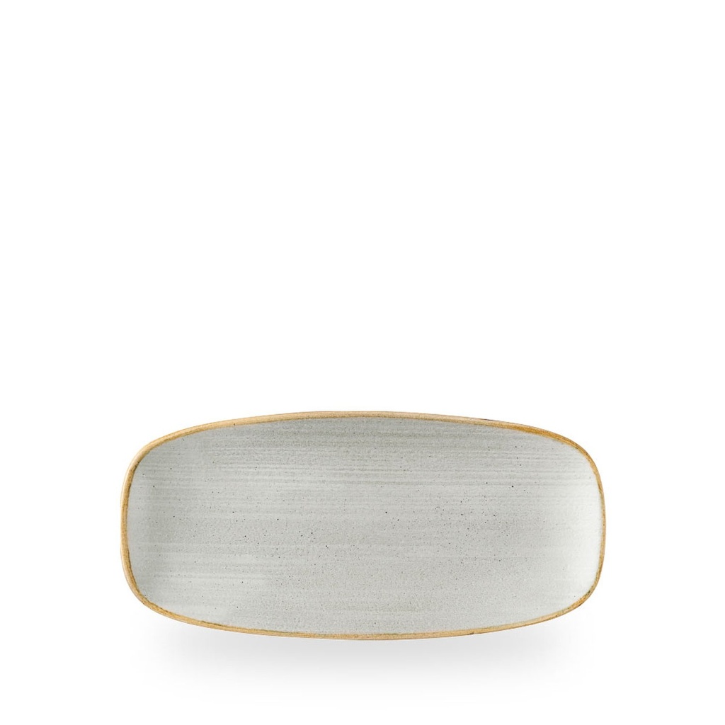 Bord plat 26.9cm x 12.7cm Stonecast Raw Grey Churchill