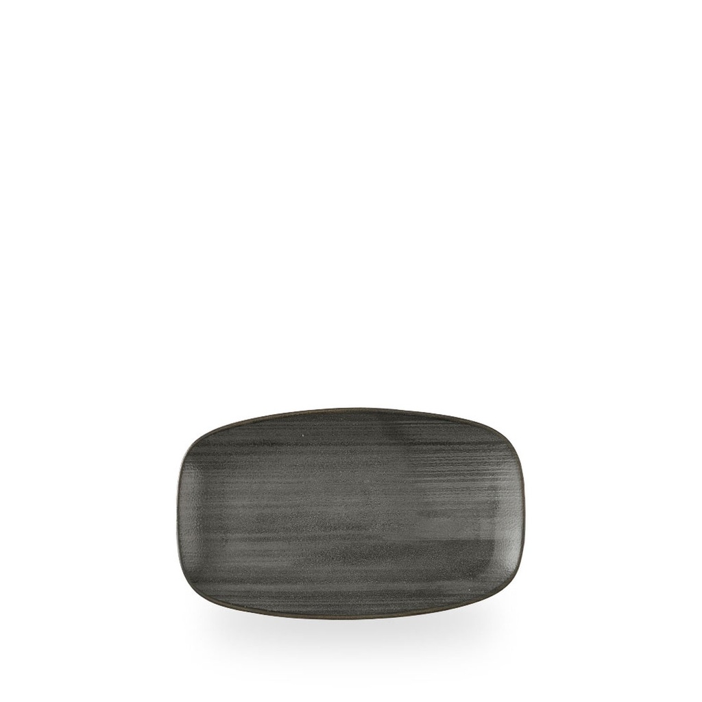 Bord plat 20.0cm x 12.1cm Stonecast Raw black Churchill