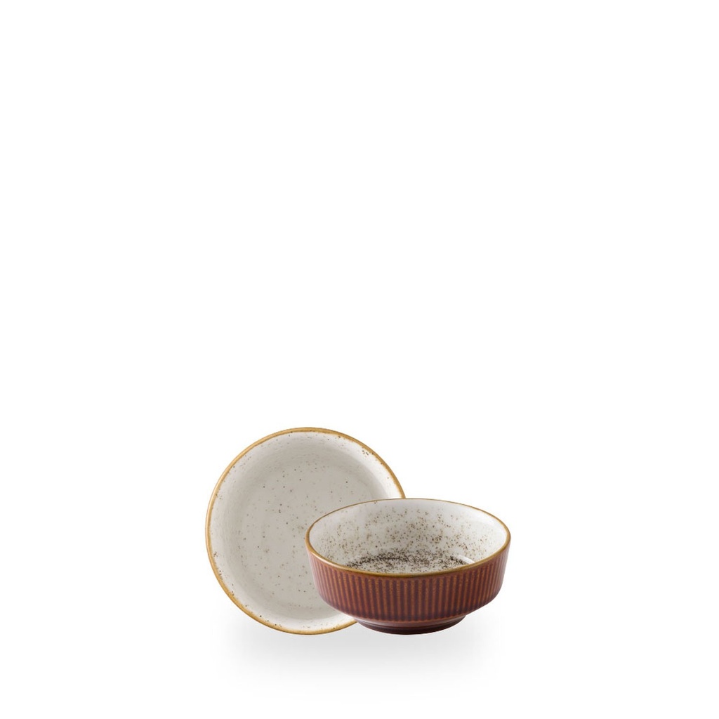 Kom 11.5cm h 5.0cm 26.0cl Nourish cinnamon brown barley white Churchill