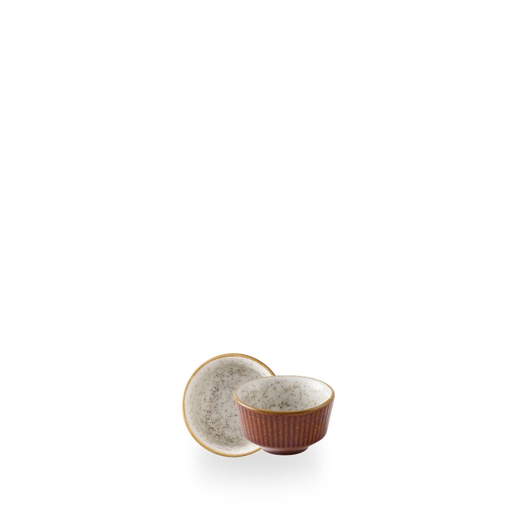 Dipper/tipje 8.0cm h 4.8cm 11.0cl Nourish Cinnamon Brown Barley White Churchill
