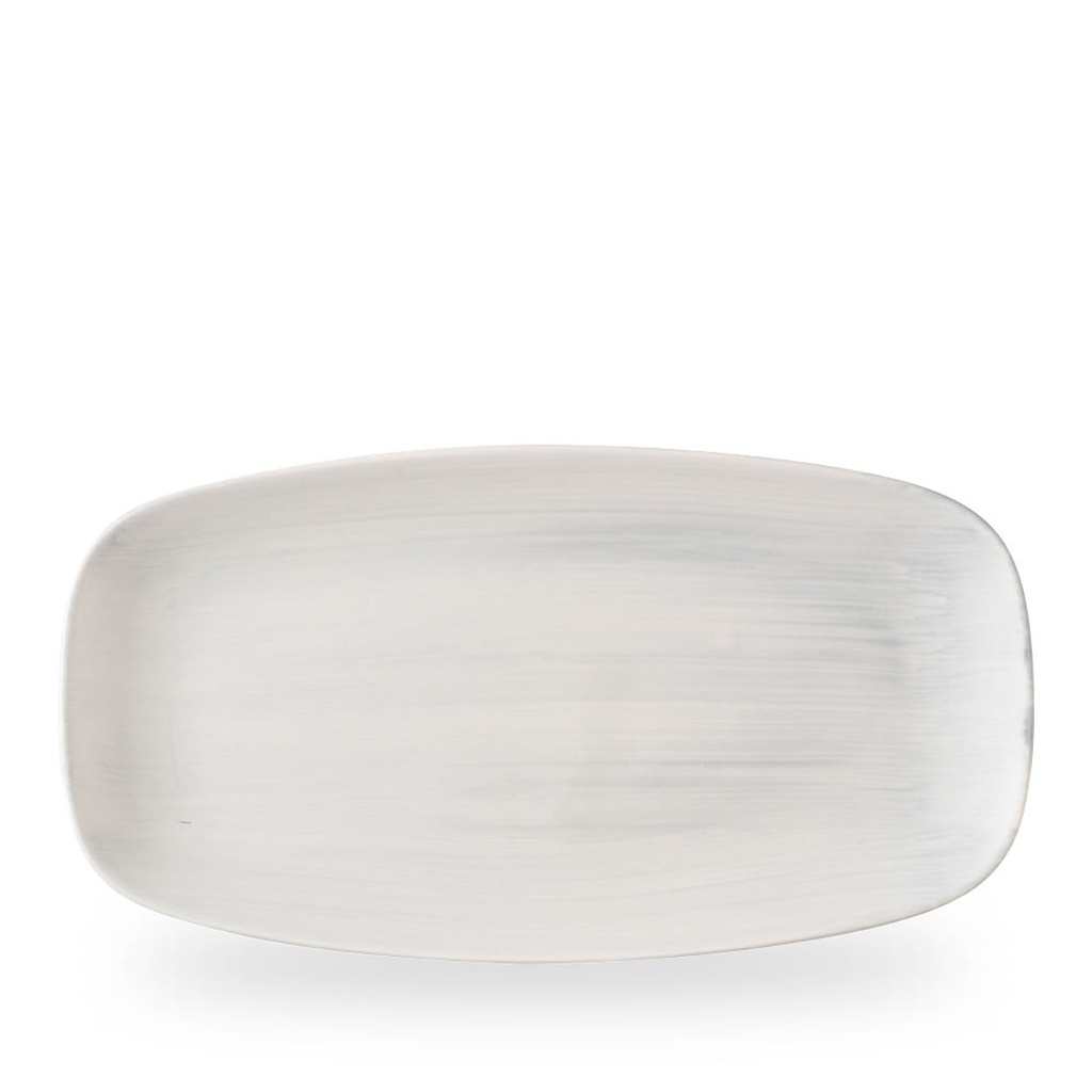 Schaal rechthoek 35.5cm x 18.9cm Stonecast Canvas Grey Churchill