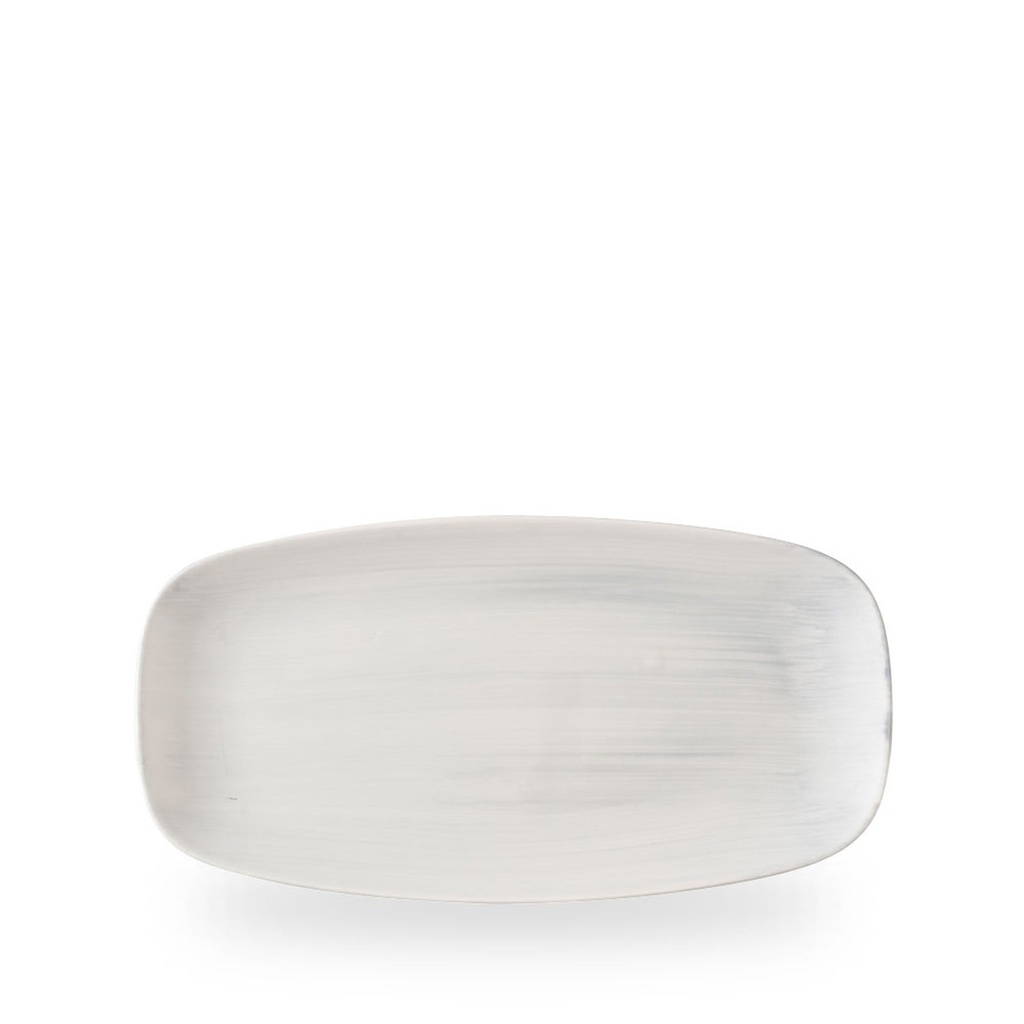 Bord plat 29.8cm x 15.3cm Stonecast Canvas Grey Churchill