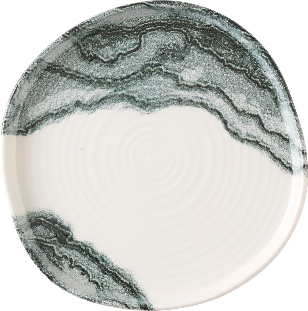 Bord coupe 21.0cm h 2.0cm Inked Tide Black Churchill