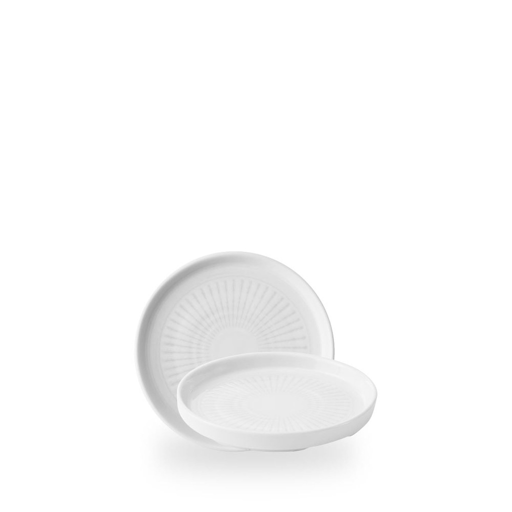 Bord plat 15.7cm h 2.0cm Inked Era Grey Churchill