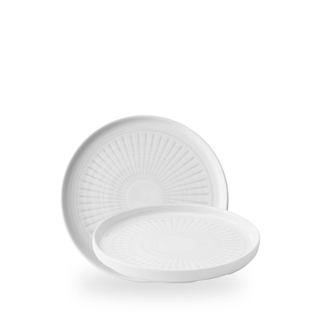 Bord plat 21.0cm h 2.0cm Inked Era Grey Churchill