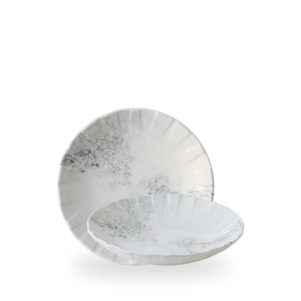 Bord coupe diep 21.0cm 59.0cl Alchemy Abstract Smoke Grey Churchill