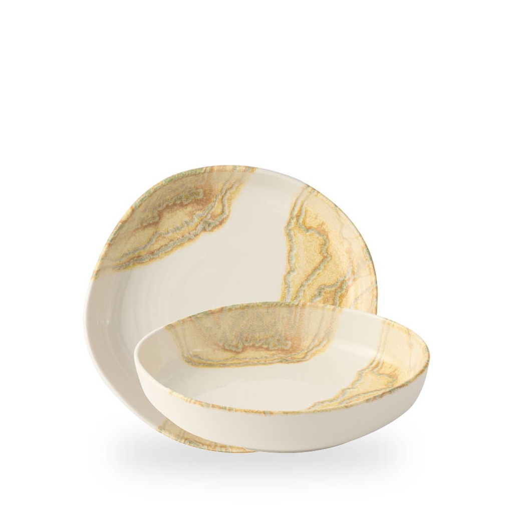 Kom 23.0cm h 4.5cm Inked Tide Gold Churchill