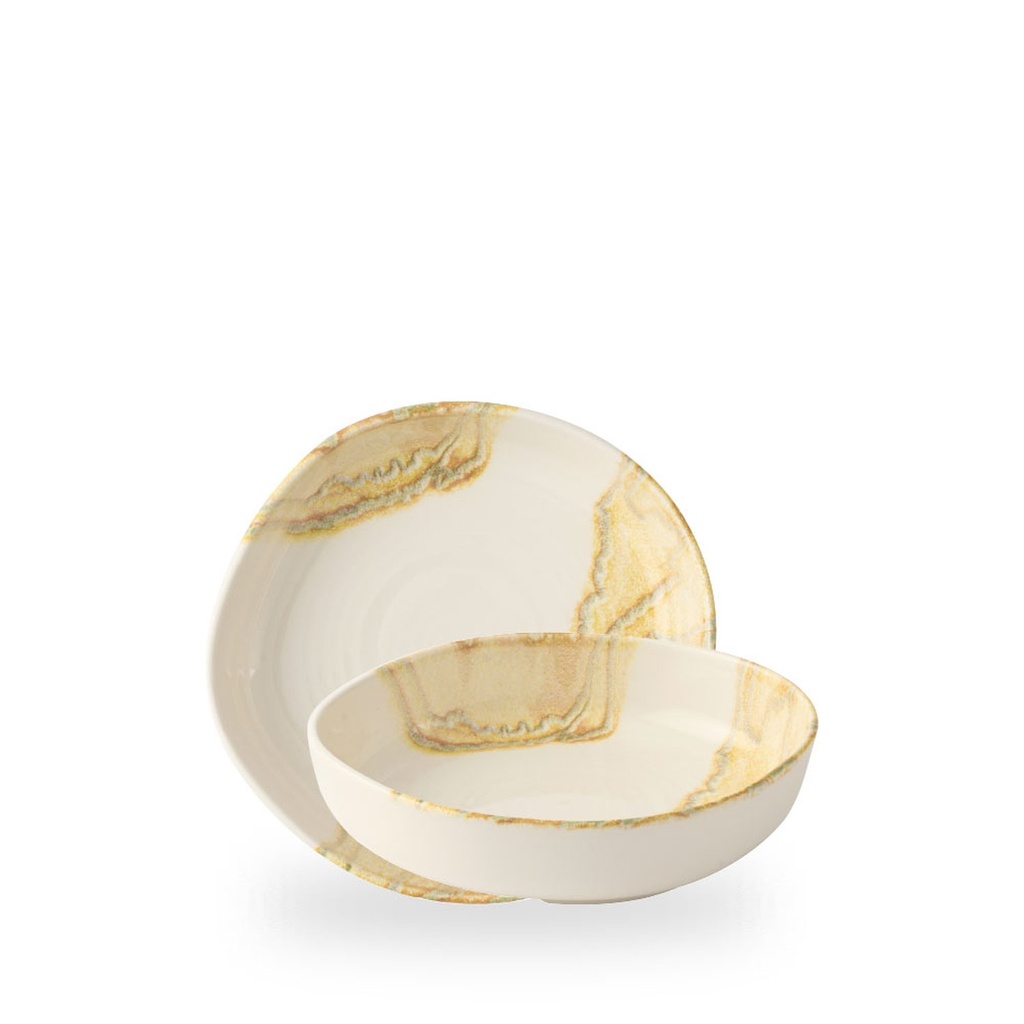 Kom 20.0cm h 4.5cm Inked Tide Gold Churchill