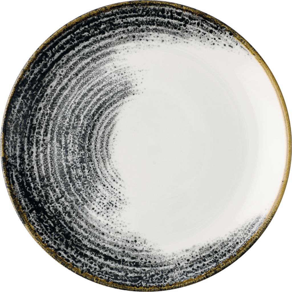 Bord coupe 21.7cm Homespun accents black Churchill