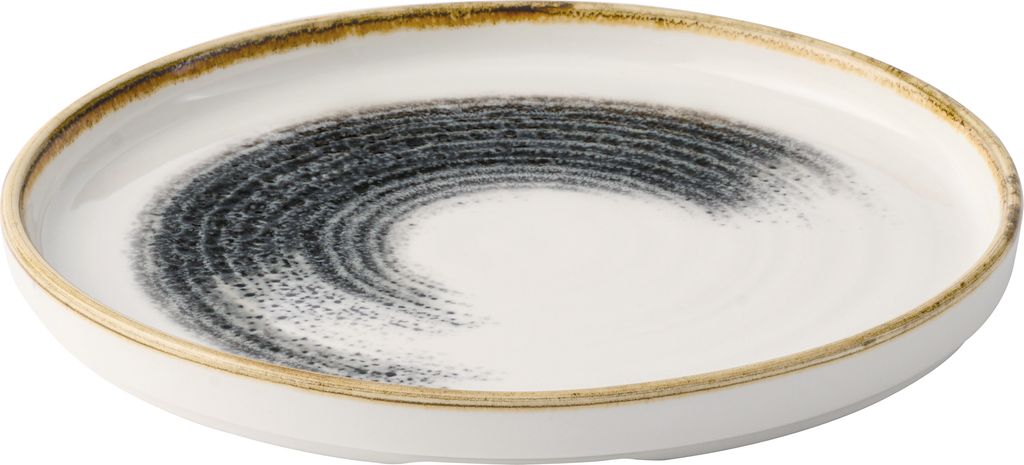 Bord plat 21.0cm h 2.0cm Studio Prints Homespun Accents Black Churchill