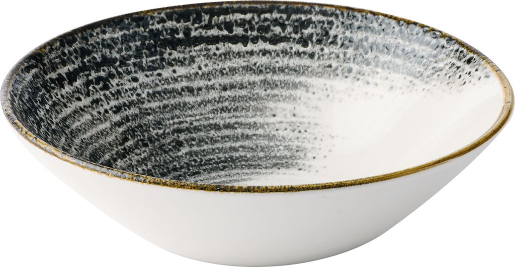 Kom 22.2cm h 6.5cm 110.0cl Studio Prints Homespun Accents Black Churchill
