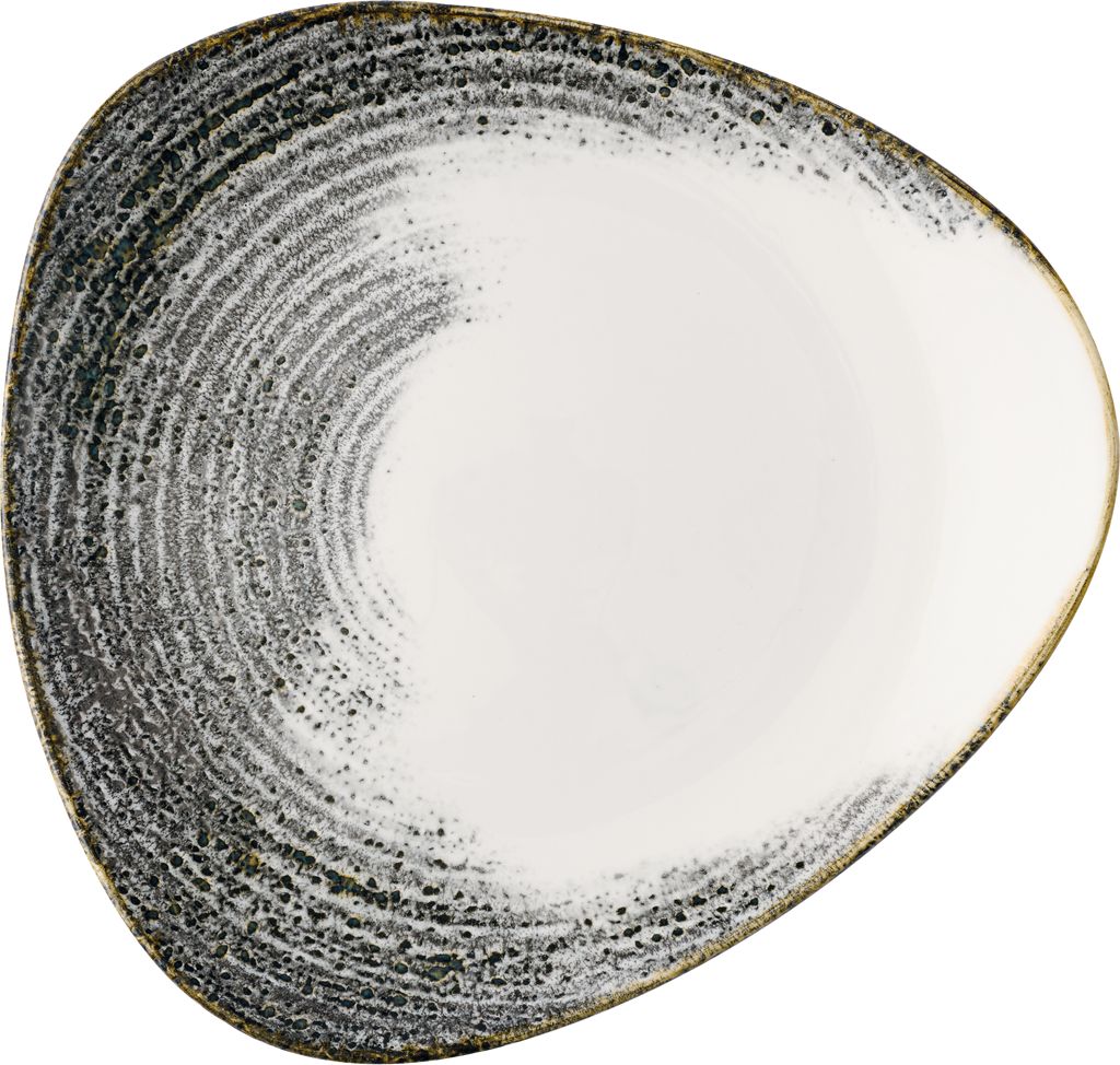Bord plat driehoek 28.5cm Studio Prints Homespun Accents Black Churchill