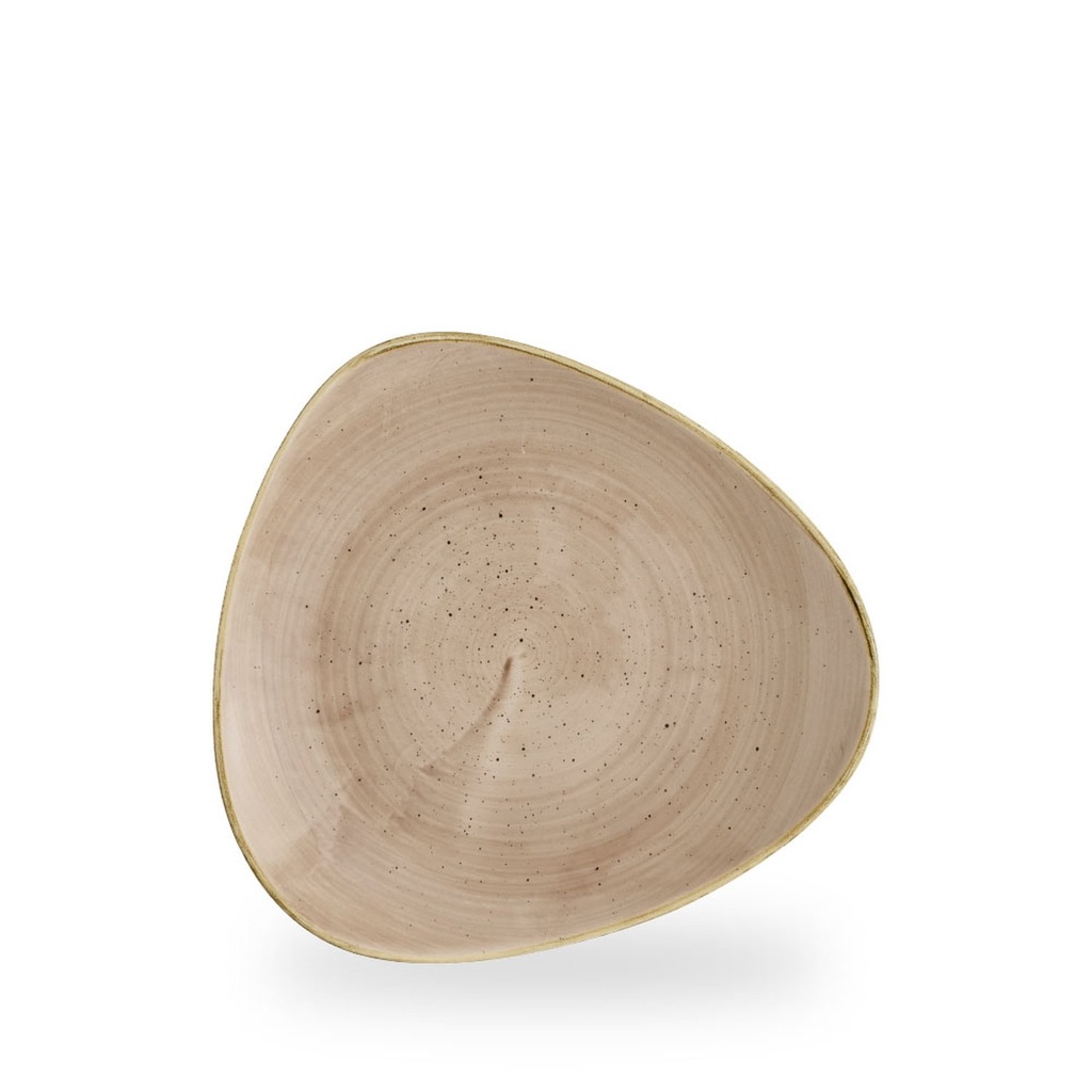 Bord plat driehoek 24.5cm Stonecast Truffle Churchill