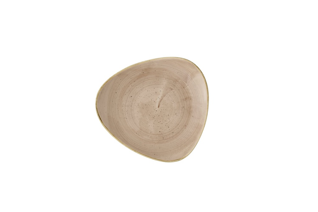 Bord plat driehoek 20.0cm Stonecast Truffle Churchill