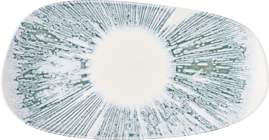 Schaal rechthoek 35.0cm x 18.5cm Inked Lyra Blue Churchill