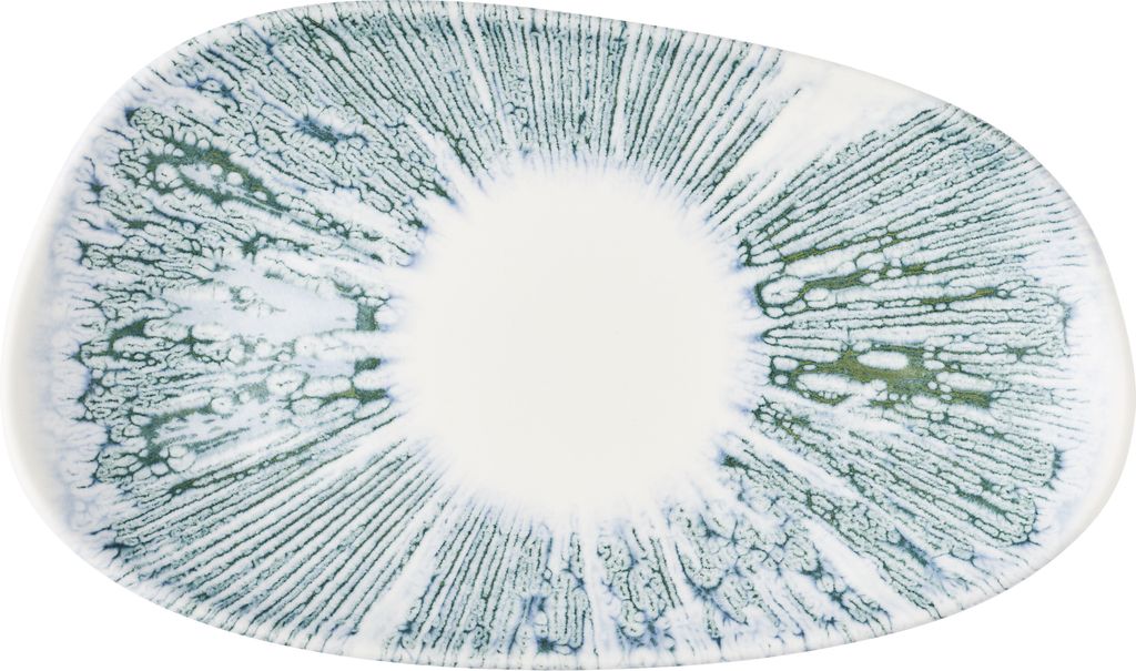 Schaal rechthoek 22.0cm x 13.0cm Inked Lyra blue Churchill