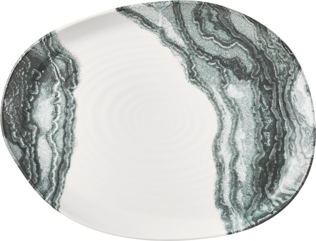 Schaal rechthoek 26.0cm x 20.0cm Inked Tide black Churchill