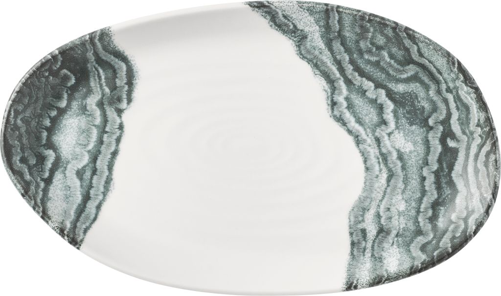 Schaal rechthoek 22.0cm x 13.0cm Inked Tide Black Churchill