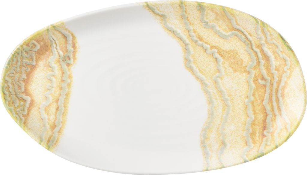 Schaal rechthoek 26.0cm x 15.0cm Inked Tide Gold Churchill