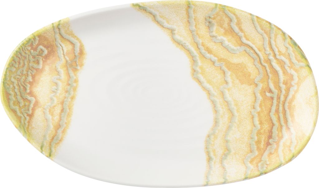Schaal rechthoek 22.0cm x 13.0cm Inked Tide Gold Churchill