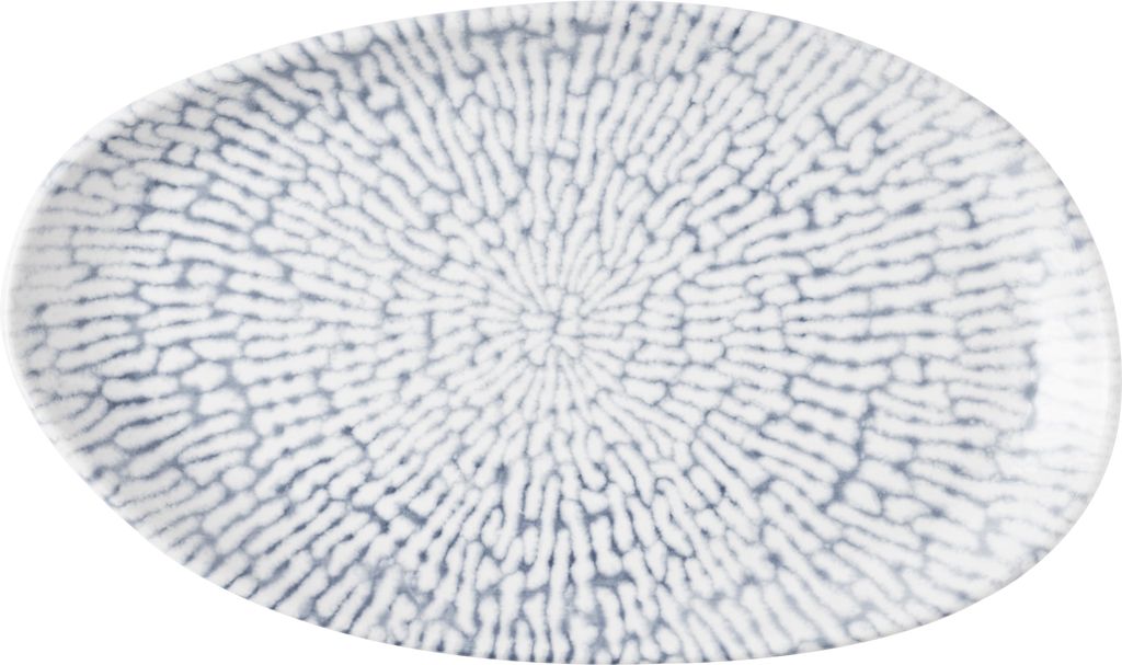 Schaal rechthoek 22.0cm x 13.0cm Inked Cascade indigo Churchill