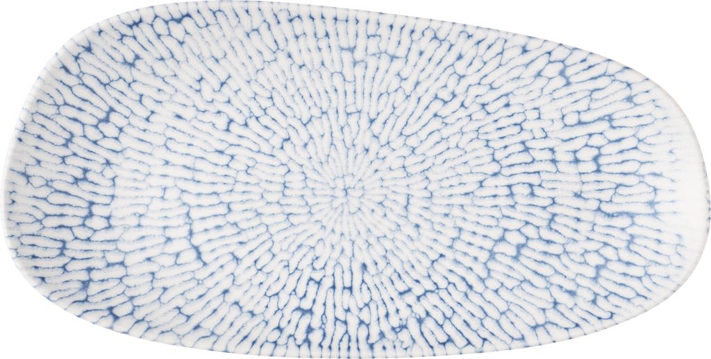 Schaal rechthoek 30.0cm x 15.0cm Inked cascade indigo Churchill