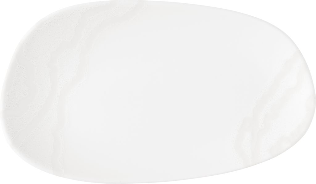 Schaal rechthoek 22.0cm x 13.0cm Inked Tide White Churchill