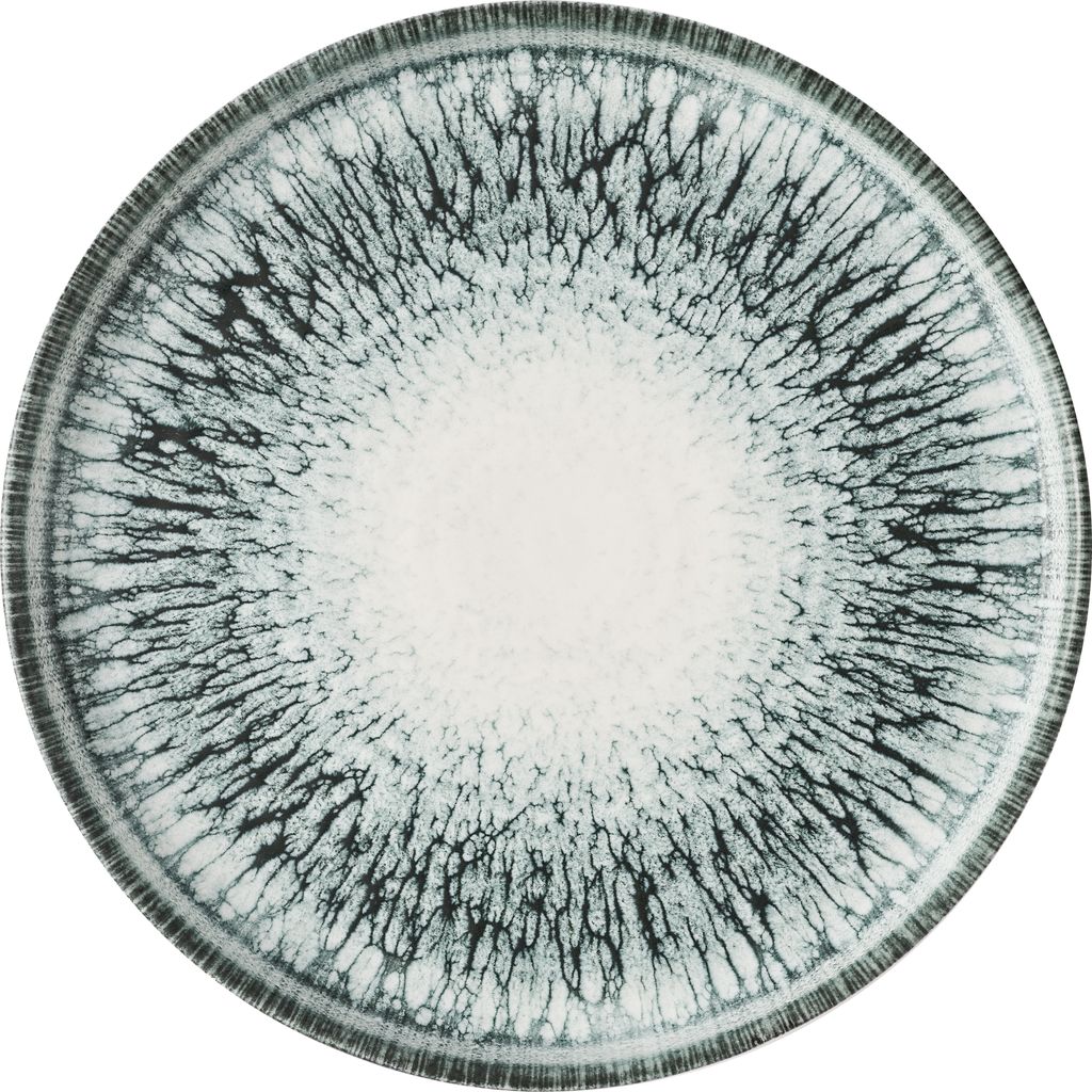 Bord plat 21.0cm Inked Lumé  Black Churchill