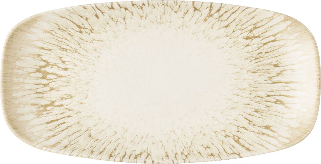 Schaal rechthoek 29.8cm x 15.3cm Inked Lumé  natural Churchill