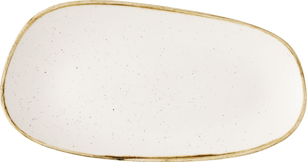 Schaal rechthoek 35.0cm x 18.5cm Stonecast Barley White Churchill
