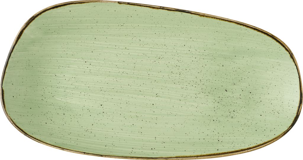 Schaal rechthoek 35.0cm x 18.5cm Stonecast Sage Green Churchill